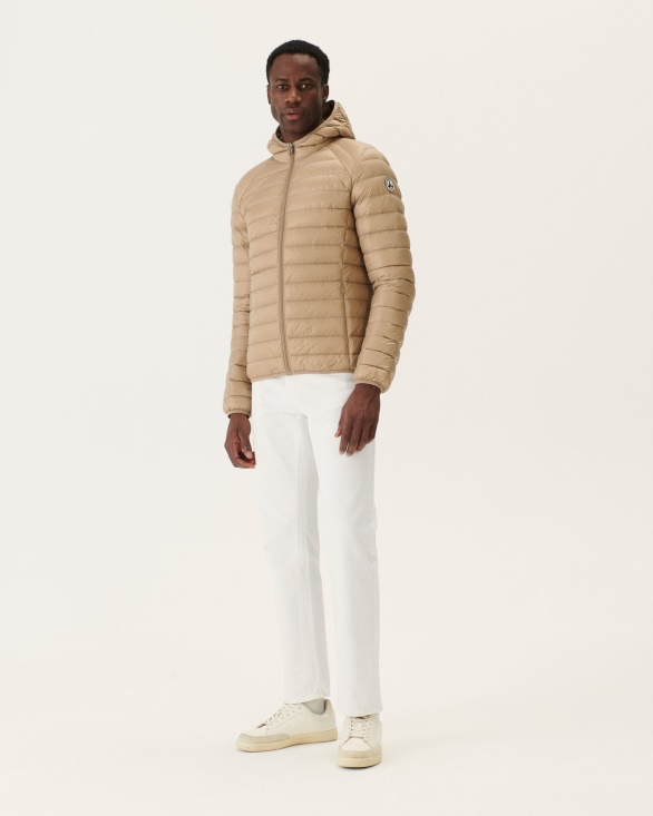 Beige Lightweight Down Jacket Nico Jott UK