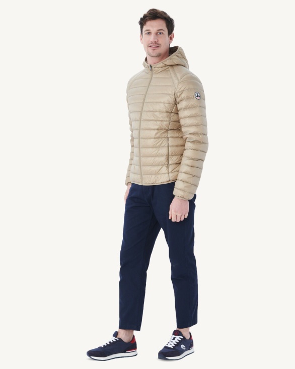 Beige Lightweight Down Jacket Nico Jott UK