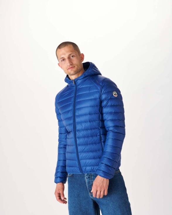 Jott UK Dark Denim Lightweight Down Jacket Nico