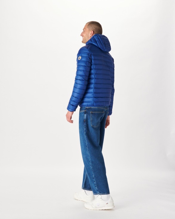 Jott UK Dark Denim Lightweight Down Jacket Nico