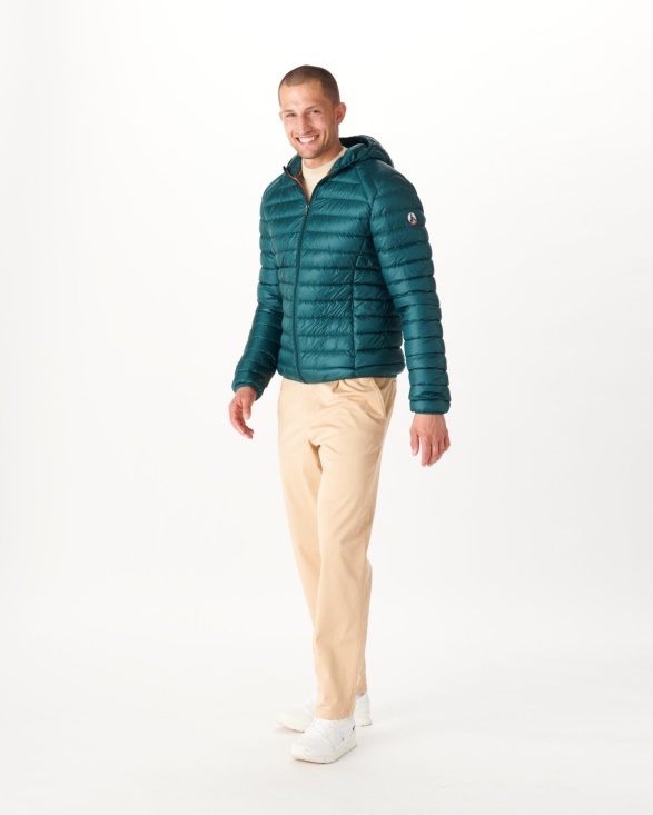 Dark Green Lightweight Down Jacket Nico Jott UK
