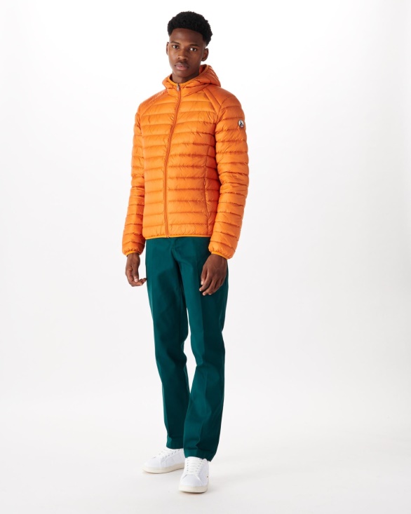 Orange Lightweight Down Jacket Nico Jott UK