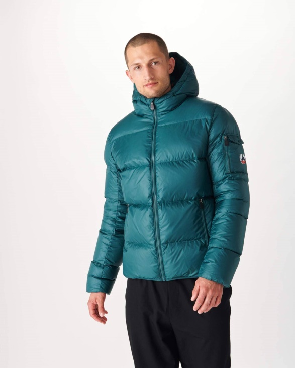 Jott UK Dark Green Hooded Down Jacket Java