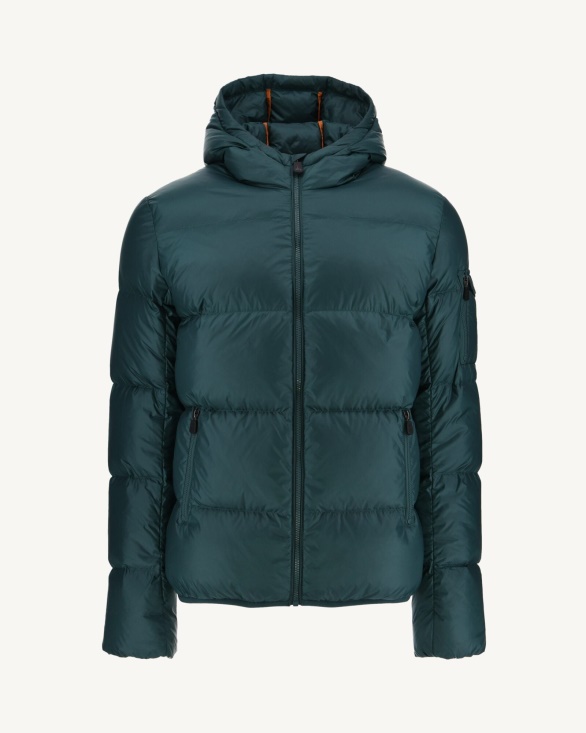 Jott UK Dark Green Hooded Down Jacket Java