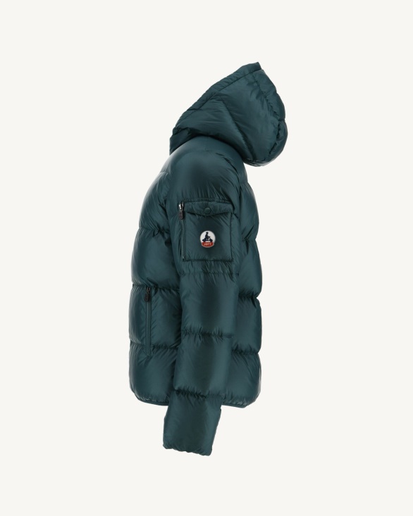 Jott UK Dark Green Hooded Down Jacket Java
