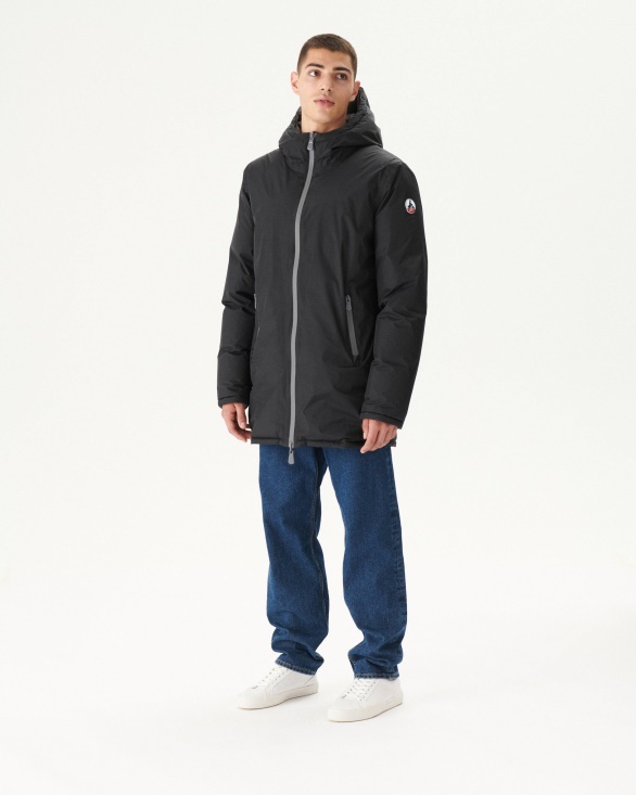 Jott UK Black/Anthracite Warm Hooded Down Jacket Toronto