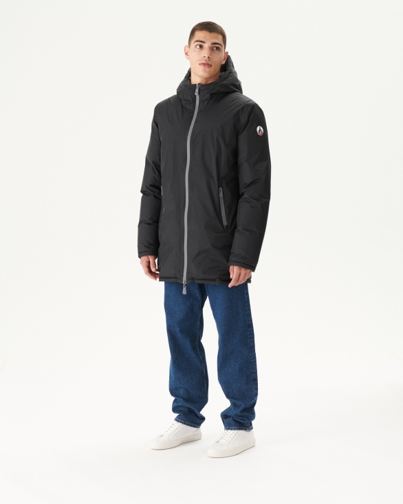 Jott UK Black/Anthracite Warm Hooded Down Jacket Toronto