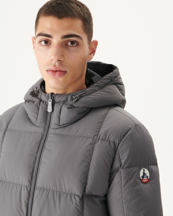 Jott UK Black/Anthracite Warm Hooded Down Jacket Toronto