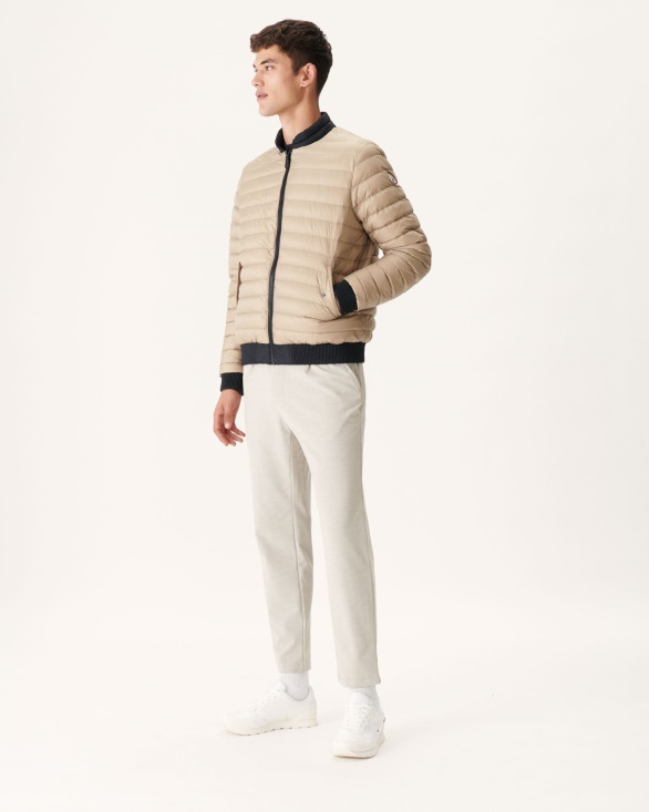 Jott UK Black/Beige Reversible Down Jacket Bombay