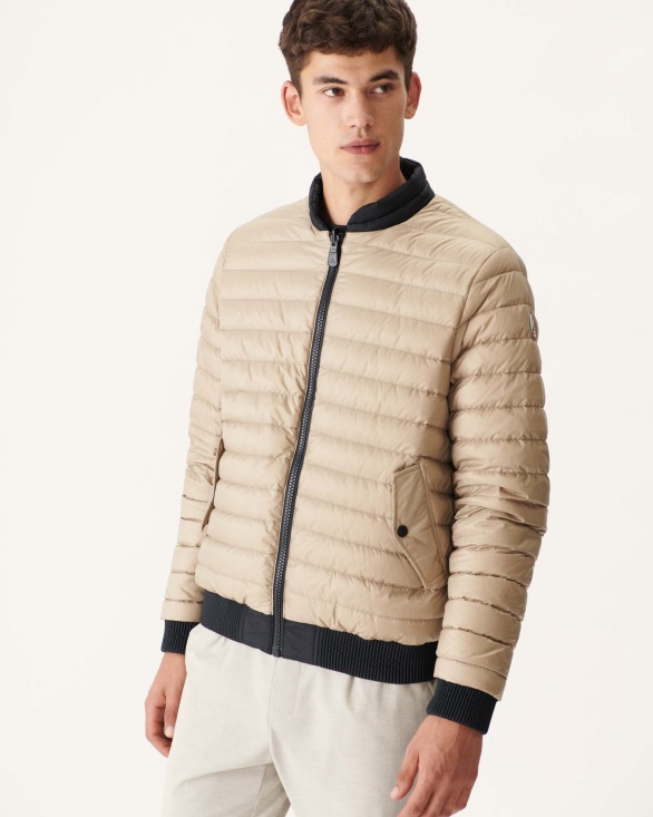 Jott UK Black/Beige Reversible Down Jacket Bombay