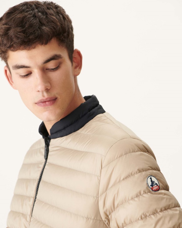 Jott UK Black/Beige Reversible Down Jacket Bombay