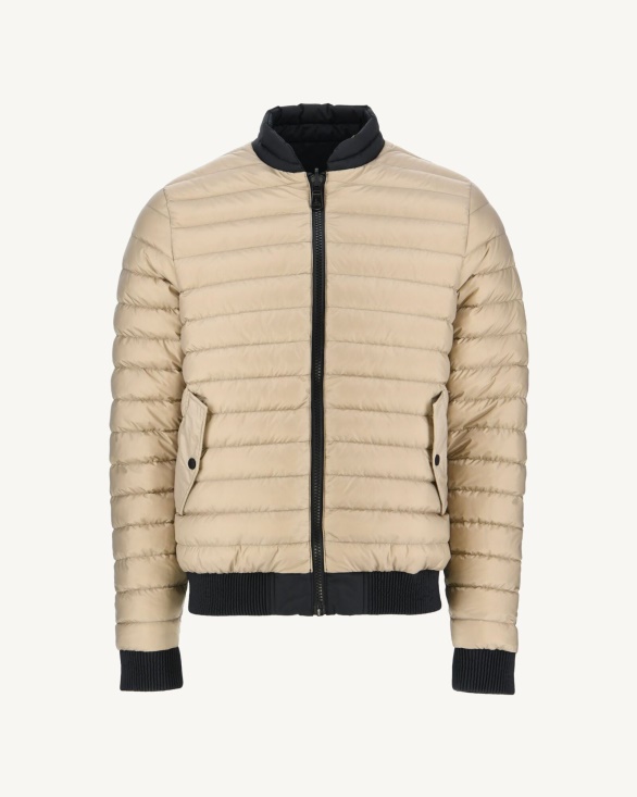 Jott UK Black/Beige Reversible Down Jacket Bombay