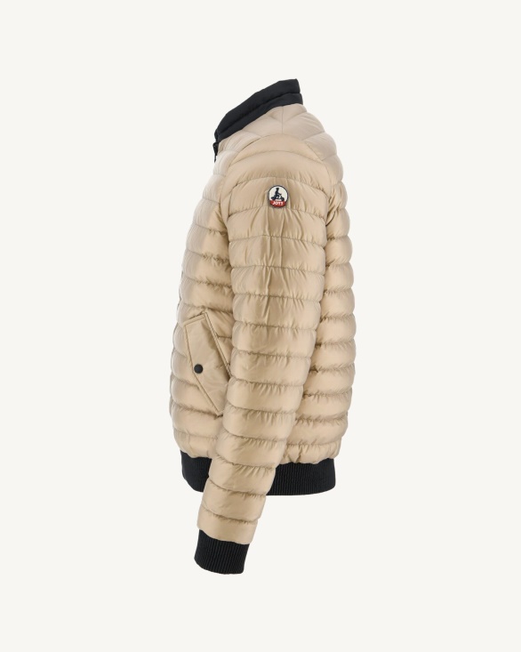 Jott UK Black/Beige Reversible Down Jacket Bombay