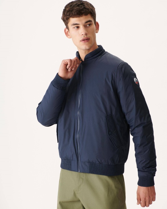 Navy Blue/Red Reversible Down Jacket Bombay Jott UK