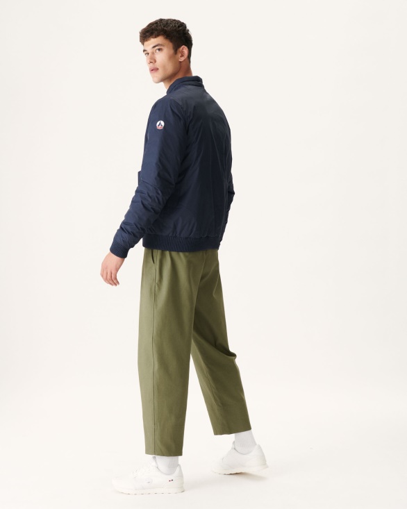 Navy Blue/Red Reversible Down Jacket Bombay Jott UK