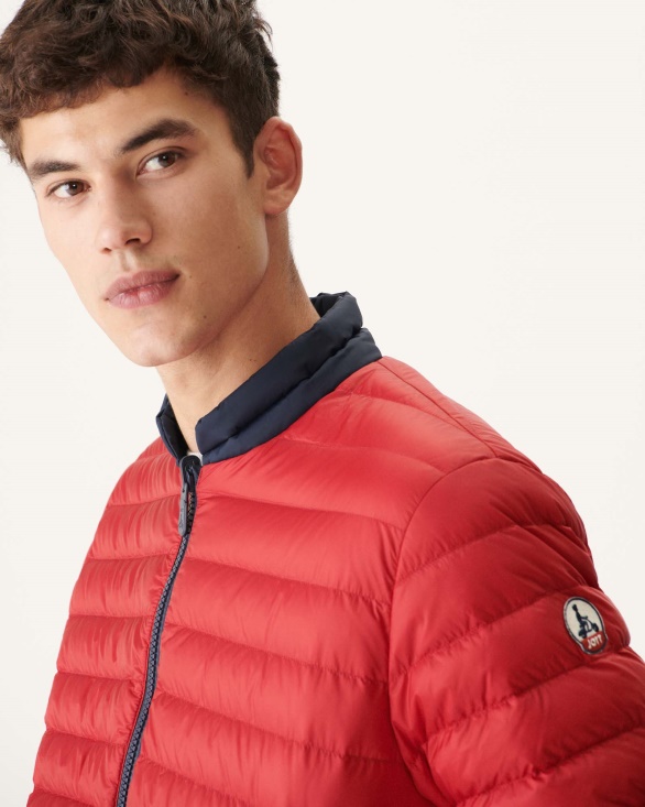 Navy Blue/Red Reversible Down Jacket Bombay Jott UK