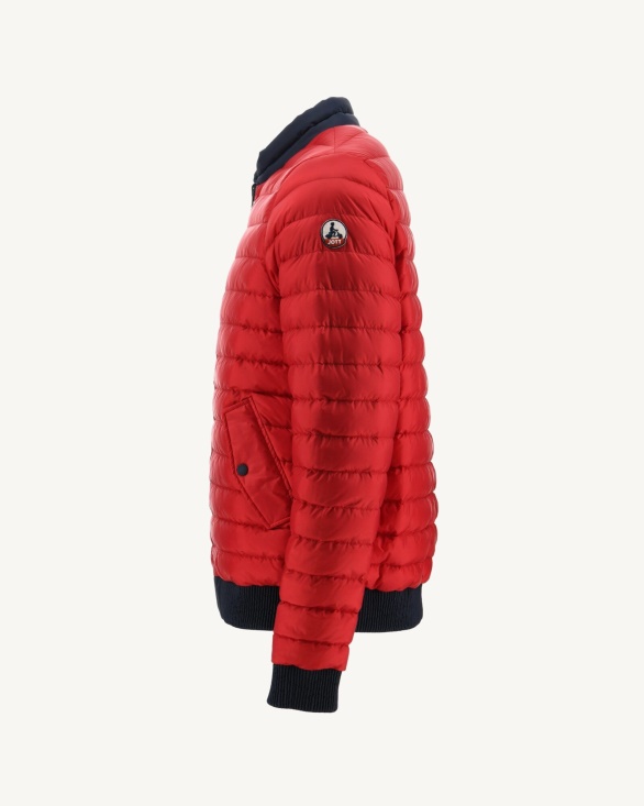 Navy Blue/Red Reversible Down Jacket Bombay Jott UK
