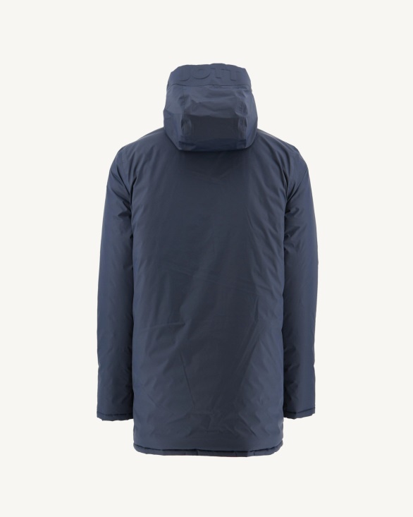 Jott UK Navy Blue/Red Reversible Light Puffer Jacket Amsterdam