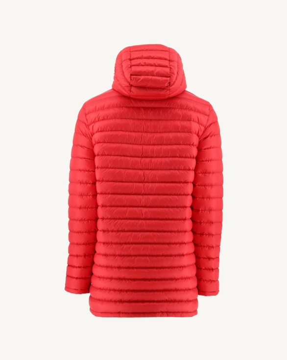 Jott UK Navy Blue/Red Reversible Light Puffer Jacket Amsterdam