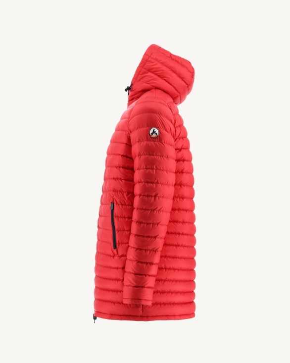 Jott UK Navy Blue/Red Reversible Light Puffer Jacket Amsterdam