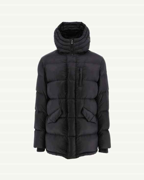 Jott UK Black Warm Hooded Down Jacket Dakhla
