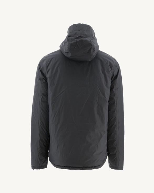 Black Reversible Hooded Puffer Jacket Bergen Jott UK