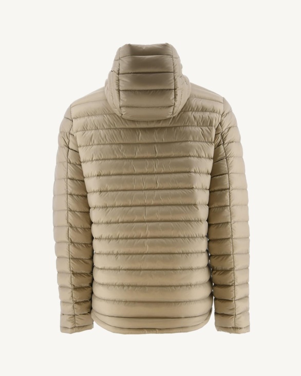 Jott UK Army/Beige Reversible Hooded Puffer Jacket Bergen