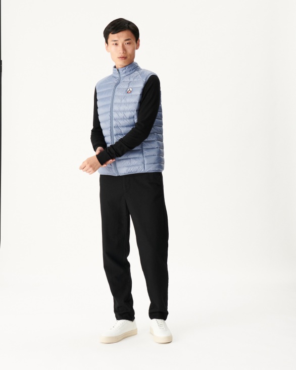 Jott UK Washed Blue Sleeveless Down Jacket Tom