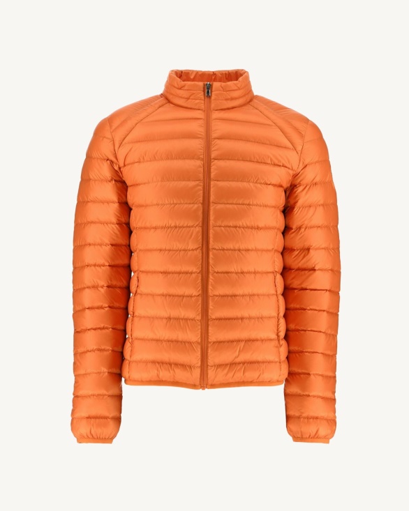 Orange Lightweight Down Jacket Mat Jott UK