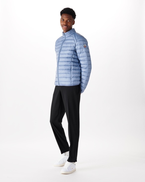 Jott UK Washed Blue Lightweight Down Jacket Mat