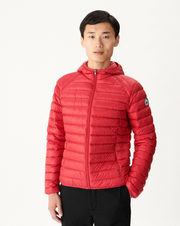 Red Lightweight Down Jacket Nico Jott UK