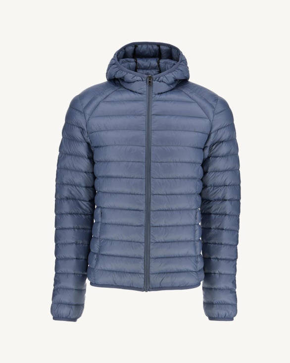 Jott UK Washed Blue Lightweight Down Jacket Nico