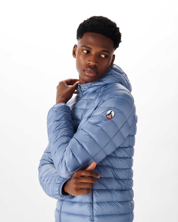 Jott UK Washed Blue Lightweight Down Jacket Nico