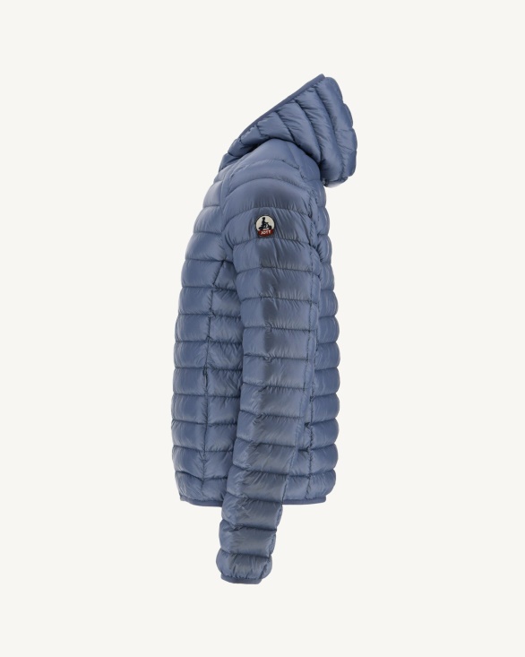 Jott UK Washed Blue Lightweight Down Jacket Nico