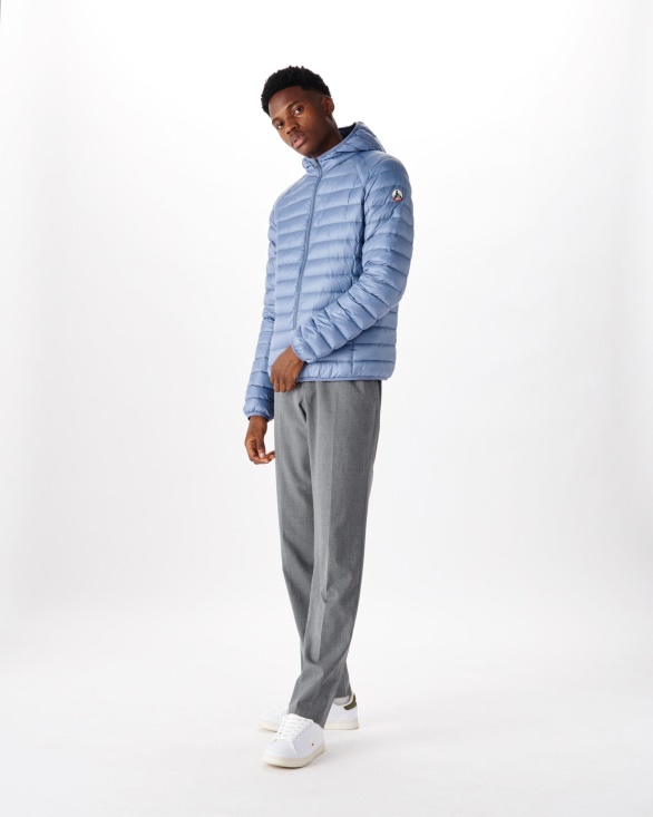 Jott UK Washed Blue Lightweight Down Jacket Nico