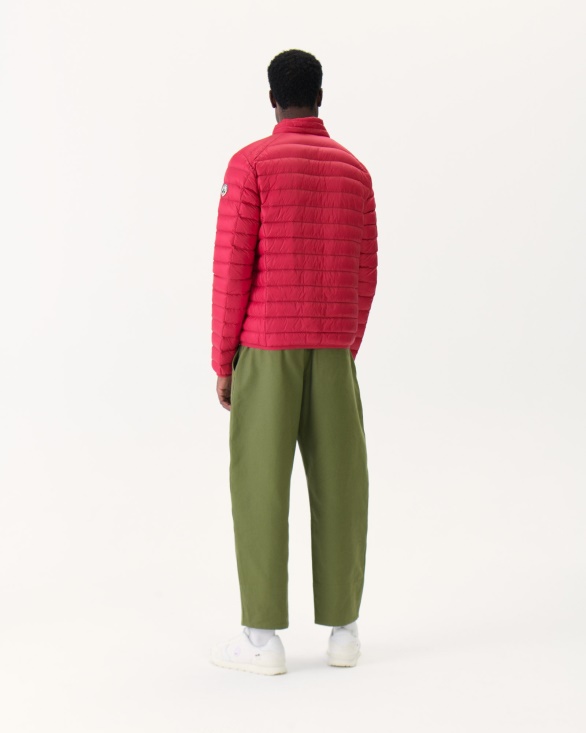Red Lightweight Down Jacket Mat Jott UK