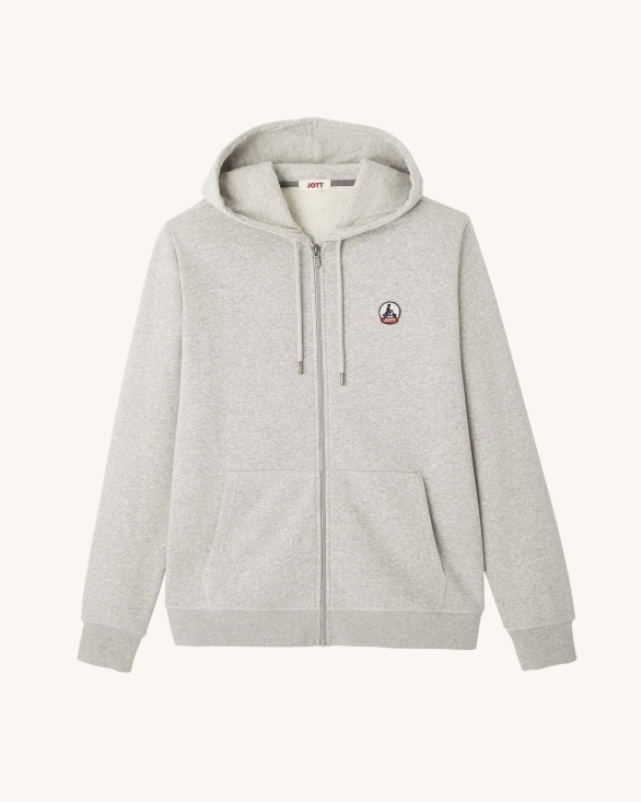 Melange Grey Hoodie Mexico Jott UK