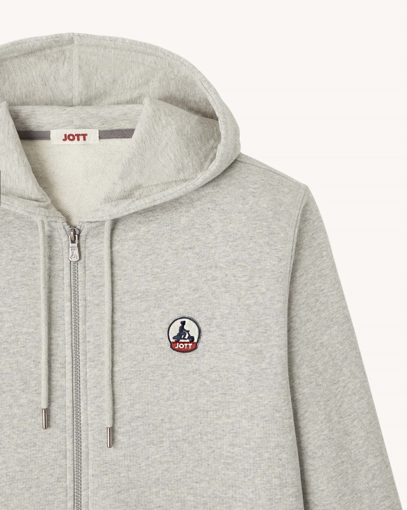 Melange Grey Hoodie Mexico Jott UK