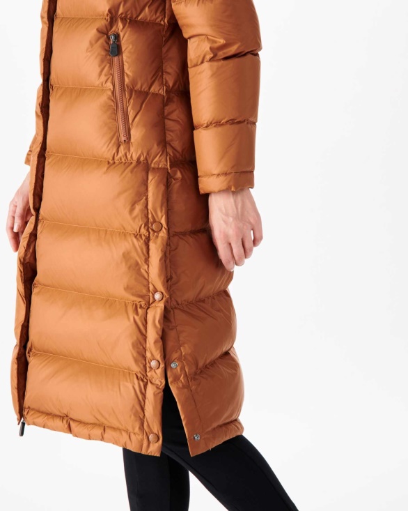 Long Hooded Down Jacket Toffee Karachi Jott UK