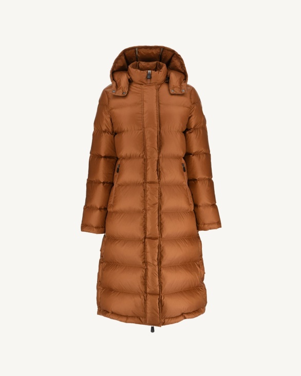 Long Hooded Down Jacket Toffee Karachi Jott UK