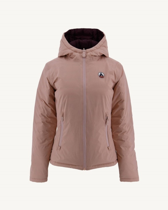Jott UK Reversible Down Jacket Light Pink/Aubergine Vienne
