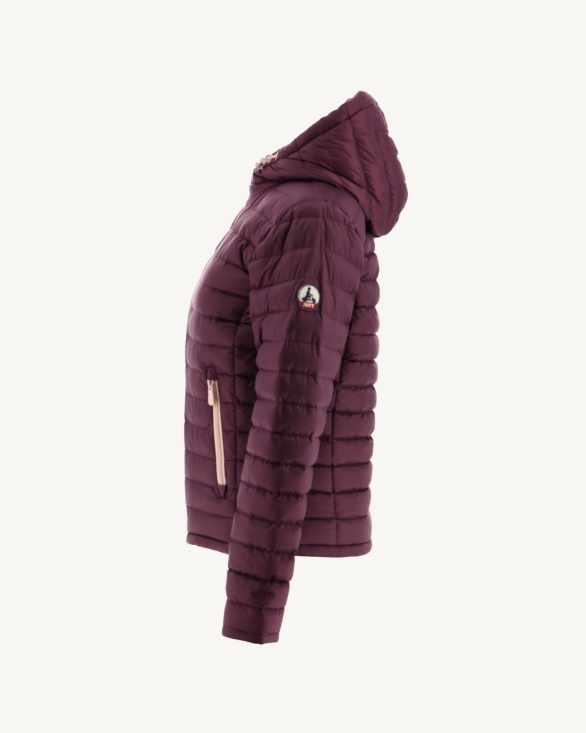 Jott UK Reversible Down Jacket Light Pink/Aubergine Vienne