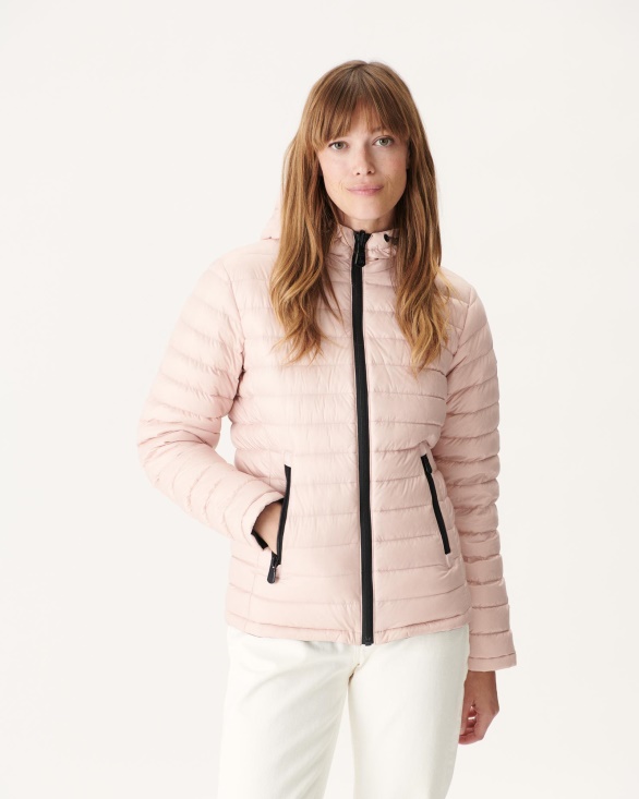 Jott UK Reversible Down Jacket Black/Light Pink Vienne