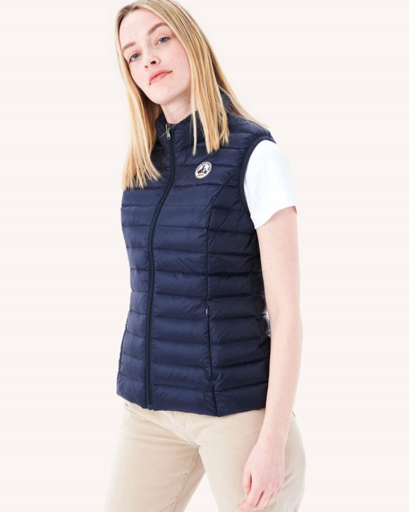 Light Sleeveless Down Jacket Navy Seda Jott UK