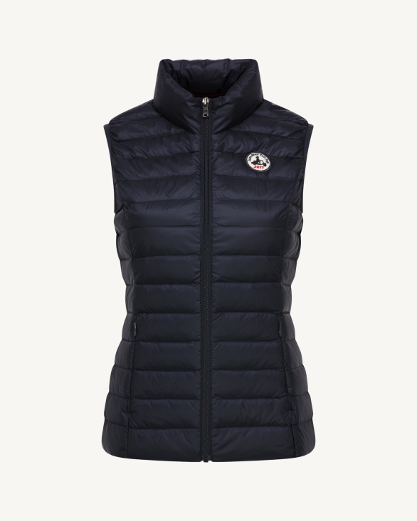 Light Sleeveless Down Jacket Navy Seda Jott UK
