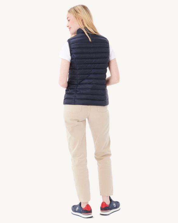 Light Sleeveless Down Jacket Navy Seda Jott UK
