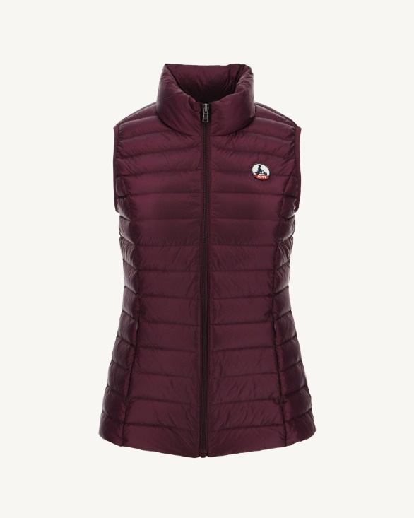 Light Sleeveless Down Jacket Jott UK Aubergine Seda