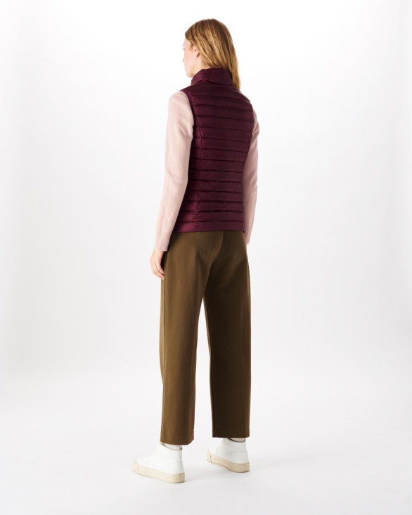 Light Sleeveless Down Jacket Jott UK Aubergine Seda