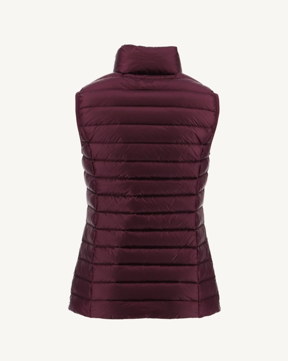 Light Sleeveless Down Jacket Jott UK Aubergine Seda