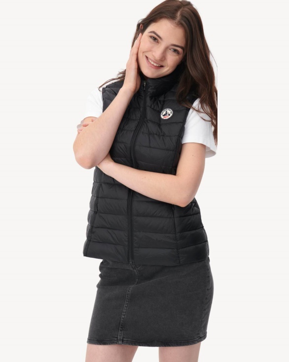 Light Sleeveless Down Jacket Black Seda Jott UK
